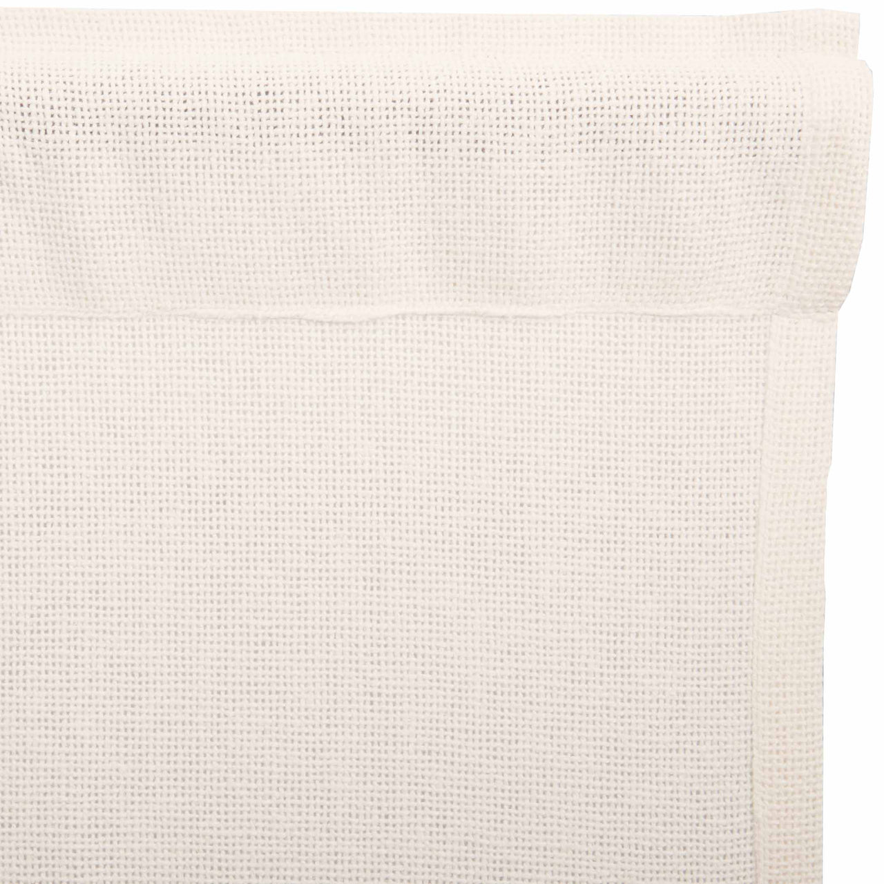 Burlap Antique White Short Panel Curtain Set of 2 63"x36" VHC Brands - The Fox Decor