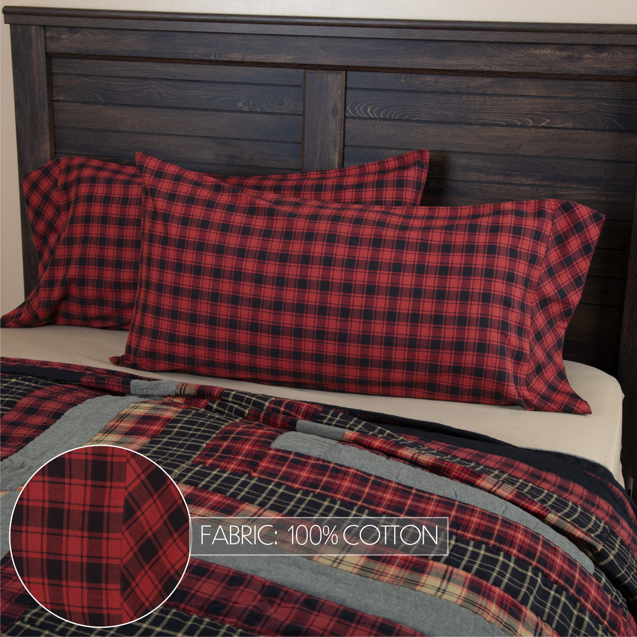 Cumberland King Pillow Case Set of 2 21x40 VHC Brands