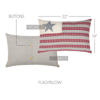 Hatteras Flag Pillow 14x22 VHC Brands - The Fox Decor
