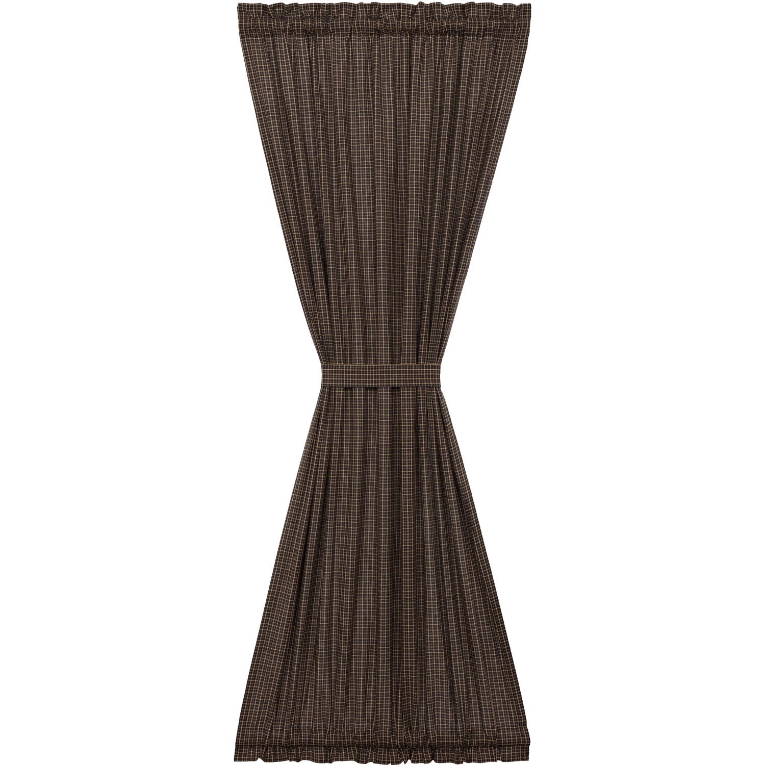Kettle Grove Plaid Door Panel Curtain 72