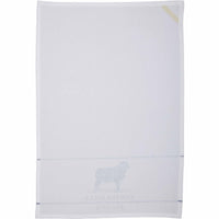 Thumbnail for Sawyer Mill Blue Lamb Muslin Bleached White Tea Towel 19x28 VHC Brands