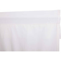 Thumbnail for Muslin Ruffled Bleached White Prairie Long Panel Curtain Set of 2 84x36x18 VHC Brands