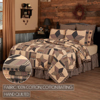 Thumbnail for Bingham Star King Quilt Set; 1-Quilt 110Wx97L w/2 Shams 21x37 VHC Brands - The Fox Decor
