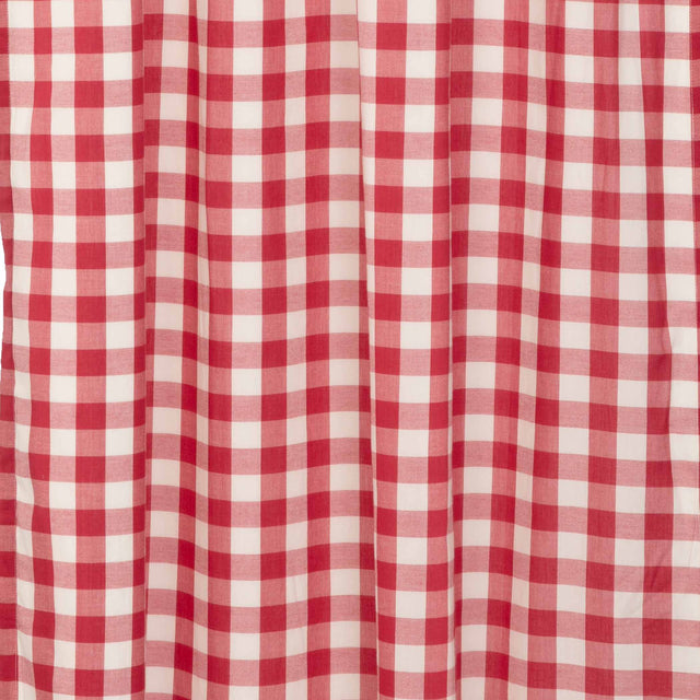 Annie Buffalo Red Check Ruffled Valance Curtain 16x60 VHC Brands