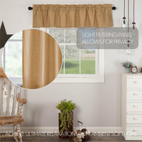 Thumbnail for Simple Life Flax Khaki Valance Curtain 16x72 VHC Brands