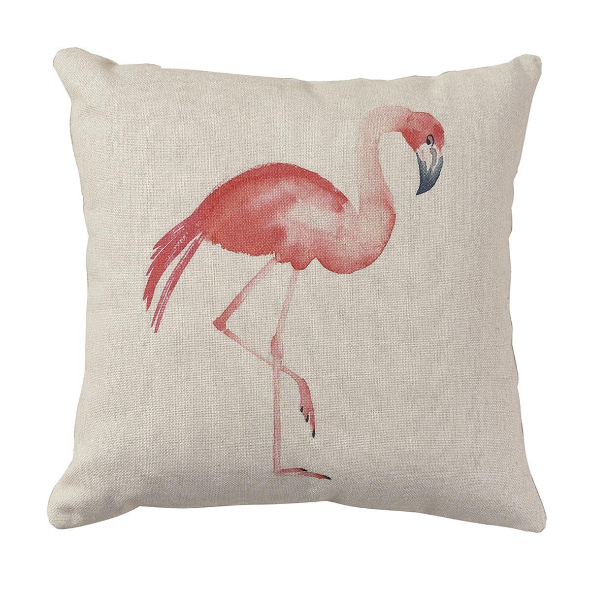 Flamingo Plw CVR 18" - Set of 2 Park Designs - The Fox Decor