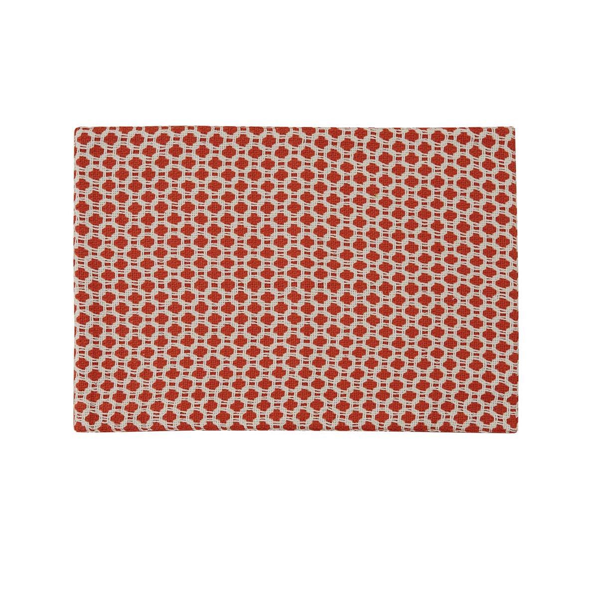 Open Weave Placemat Coral Set of 12  Park Designs