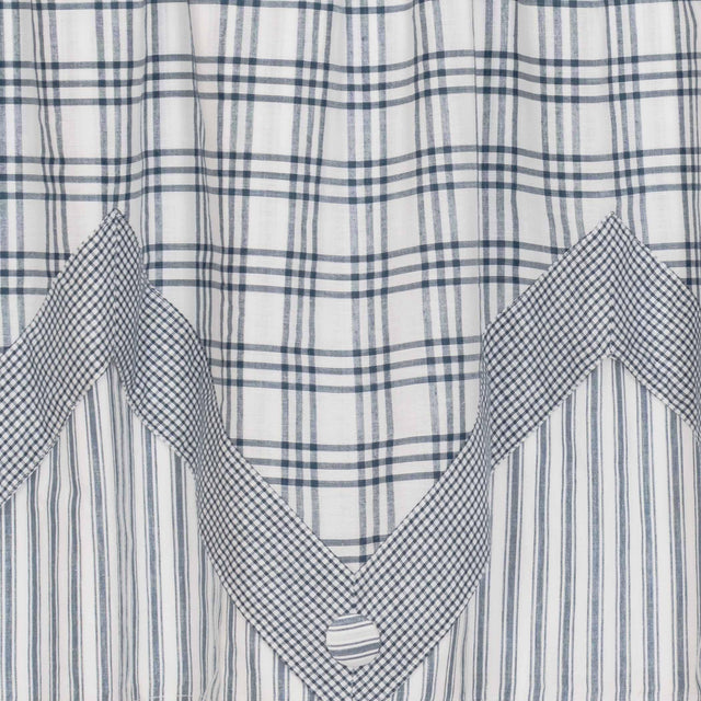 Sawyer Mill Blue Valance Layered Curtain 20x72 VHC Brands - The Fox Decor