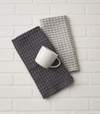Waffle Weave Towel Sterling Set of 2 Park Designs - The Fox Decor
