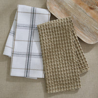 Thumbnail for Waffle Weave Towel Tan Set of 2  Park Designs