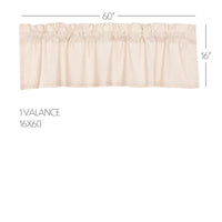 Thumbnail for Simple Life Flax Natural Valance Curtain 16x60 VHC Brands