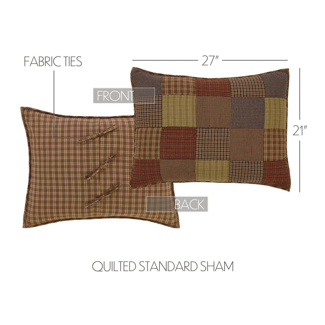 Cedar Ridge Standard Sham 21x27 VHC Brands