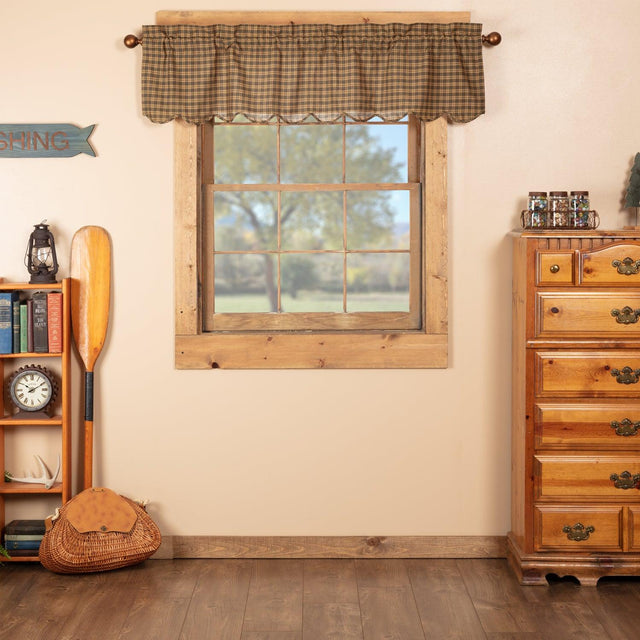 Cedar Ridge Valance Curtain Scalloped 16x60 VHC Brands - The Fox Decor