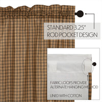 Thumbnail for Cedar Ridge Prairie Long Panel Curtain Scalloped Set of 2 84x36x18 VHC Brands