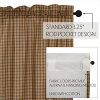 Thumbnail for Cedar Ridge Prairie Long Panel Curtain Scalloped Set of 2 84x36x18 VHC Brands - The Fox Decor