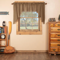 Thumbnail for Cedar Ridge Swag Scalloped Curtain Set of 2 36x36x16 VHC Brands - The Fox Decor