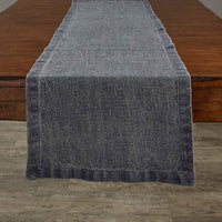 Washed Linen Solid Table Runner - Blue - 60