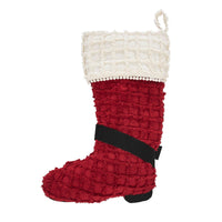 Thumbnail for Chenille Christmas Boot Stocking 12x20 VHC Brands