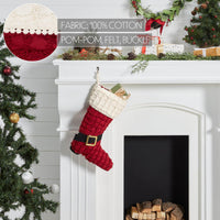 Thumbnail for Chenille Christmas Boot Stocking 12x20 VHC Brands