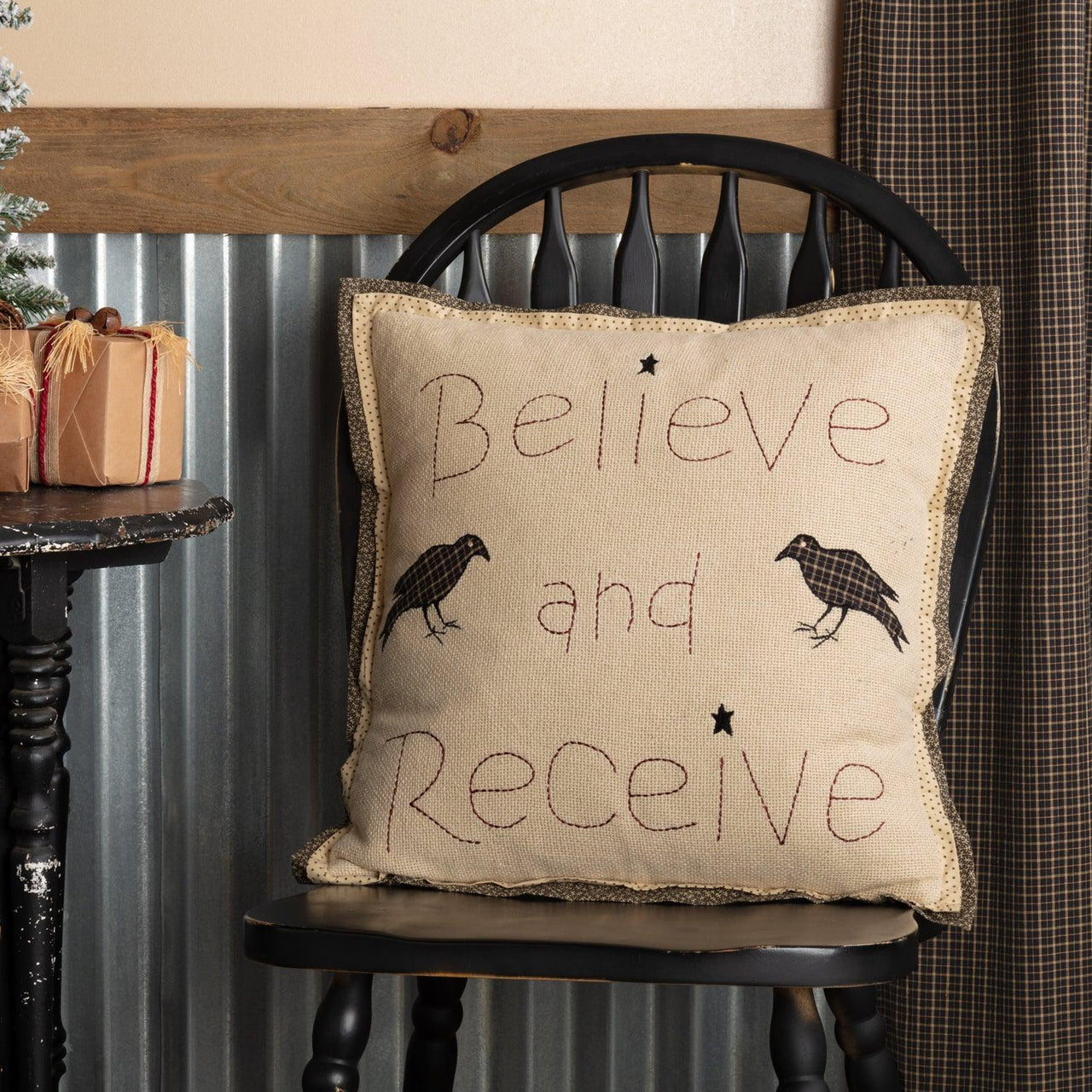 Kettle Grove Believe and Receive Pillow 18x18 - The Fox Decor