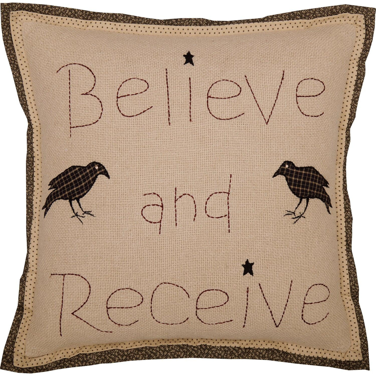Kettle Grove Believe and Receive Pillow 18x18 - The Fox Decor