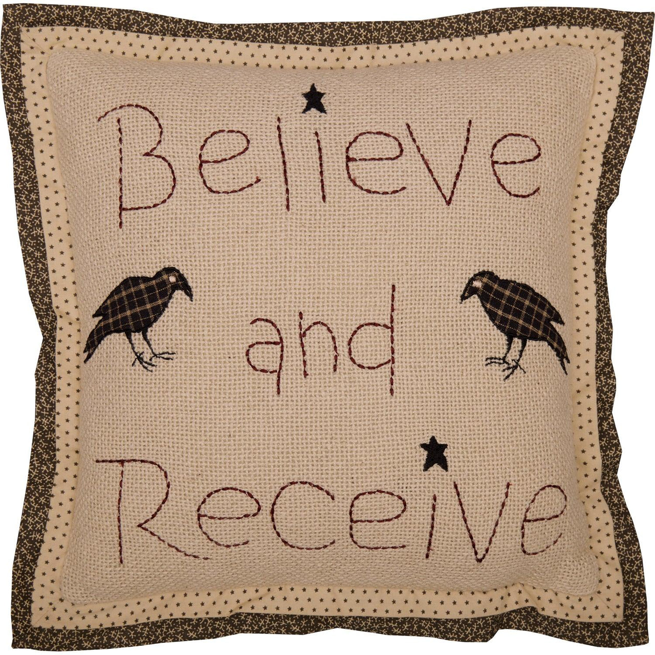 Kettle Grove Believe and Receive Pillow 12x12 VHC Brands