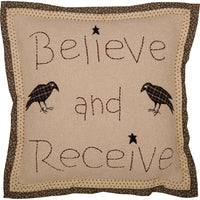 Thumbnail for Kettle Grove Believe and Receive Pillow 12x12 VHC Brands