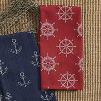 Ship's Wheel Jacquard Dishtowel Set of 12 Park Designs - The Fox Decor