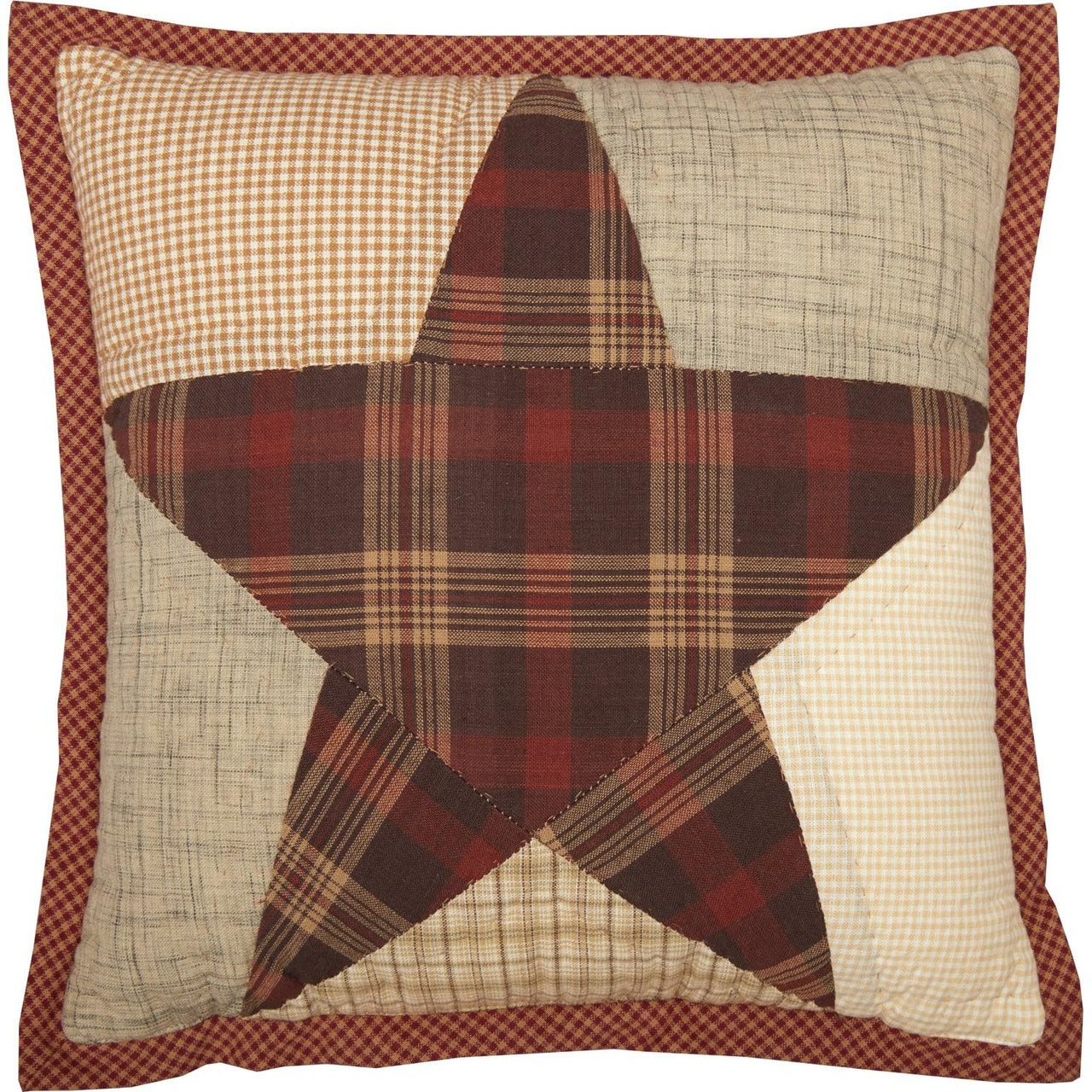 Abilene Star Quilted Pillow 12x12 - The Fox Decor