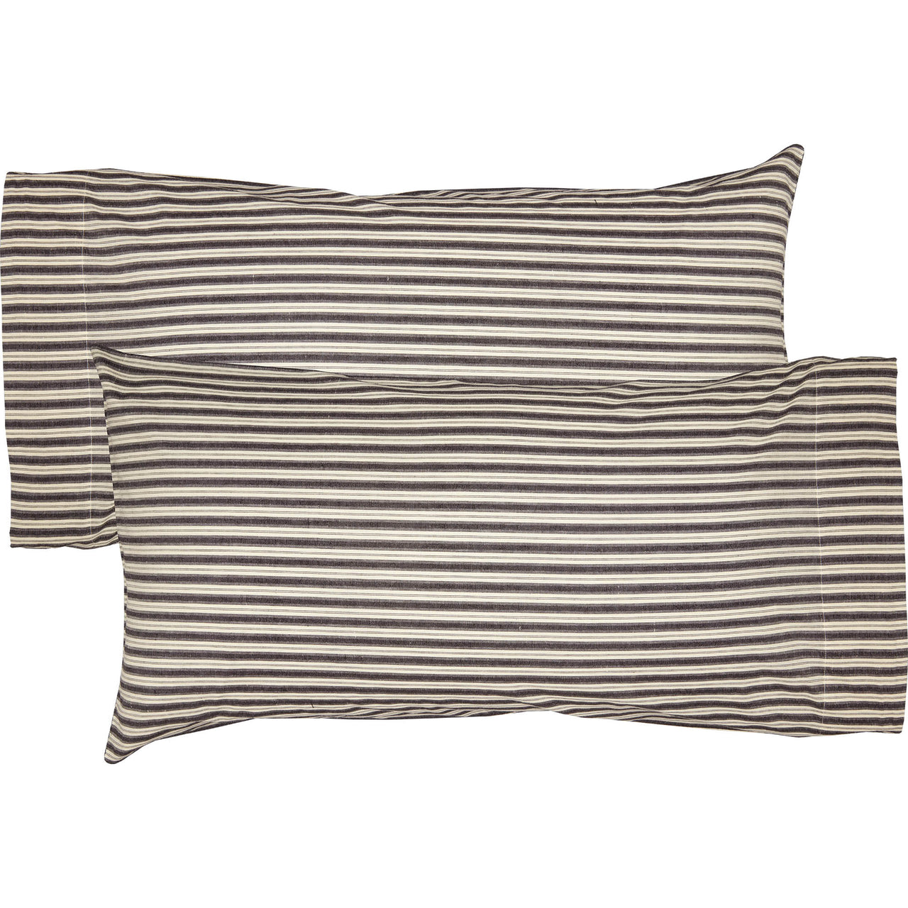 Ashmont Ticking Stripe King Pillow Case Set of 2 21x40 VHC Brands