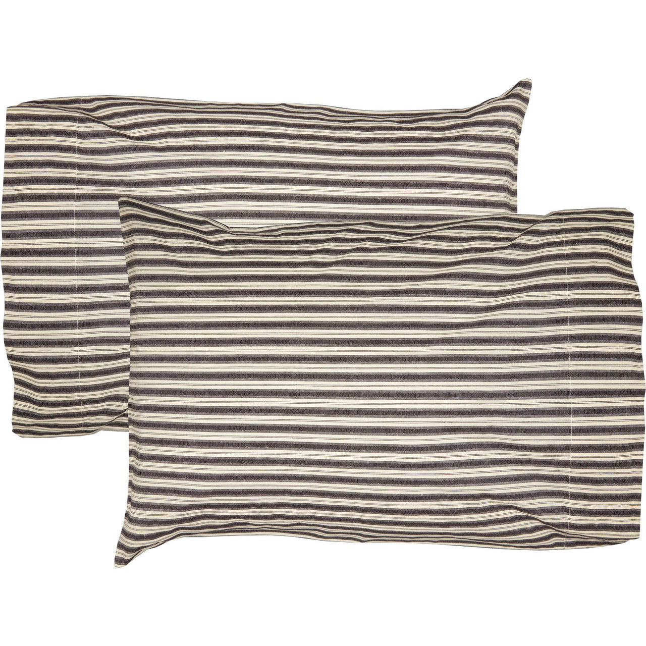 Ashmont Ticking Stripe Standard Pillow Case Set of 2 21x30 VHC Brands