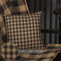 Thumbnail for Black Check Fabric Pillow 12x12 VHC Brands - The Fox Decor