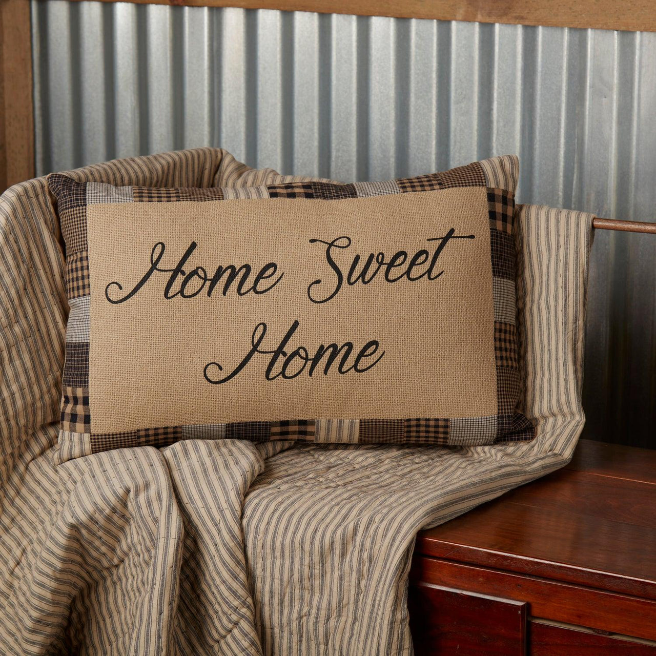 Farmhouse Star Home Sweet Home Pillow 14x22 - The Fox Decor