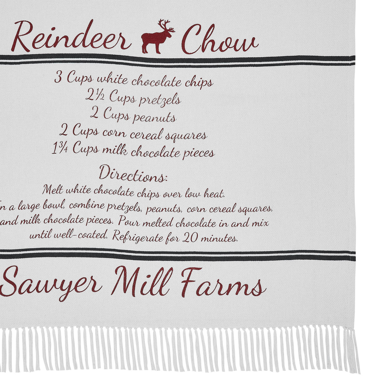 Sawyer Mill Reindeer Chow Woven Throw 60" x 50" VHC Brands