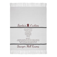 Thumbnail for Sawyer Mill Santa Cookies Woven Throw 60