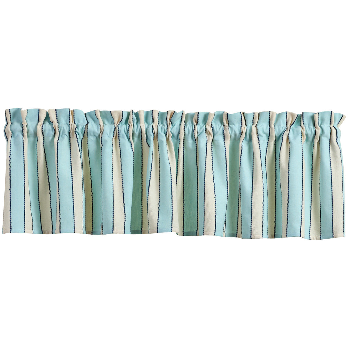 Dockside Stripe Valance 14" L Set of 2 Park Designs - The Fox Decor