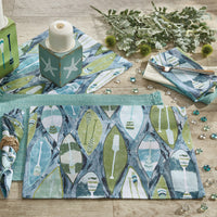 Colorful Canoes Table Runner 36