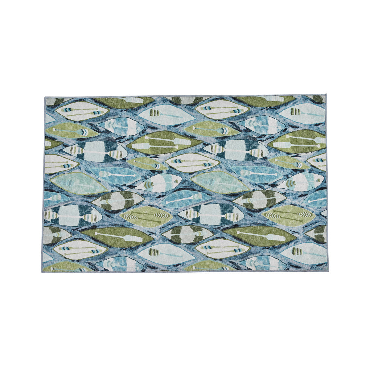 Colorful Canoes Rug 24" X 38" Set of 2  Park Designs