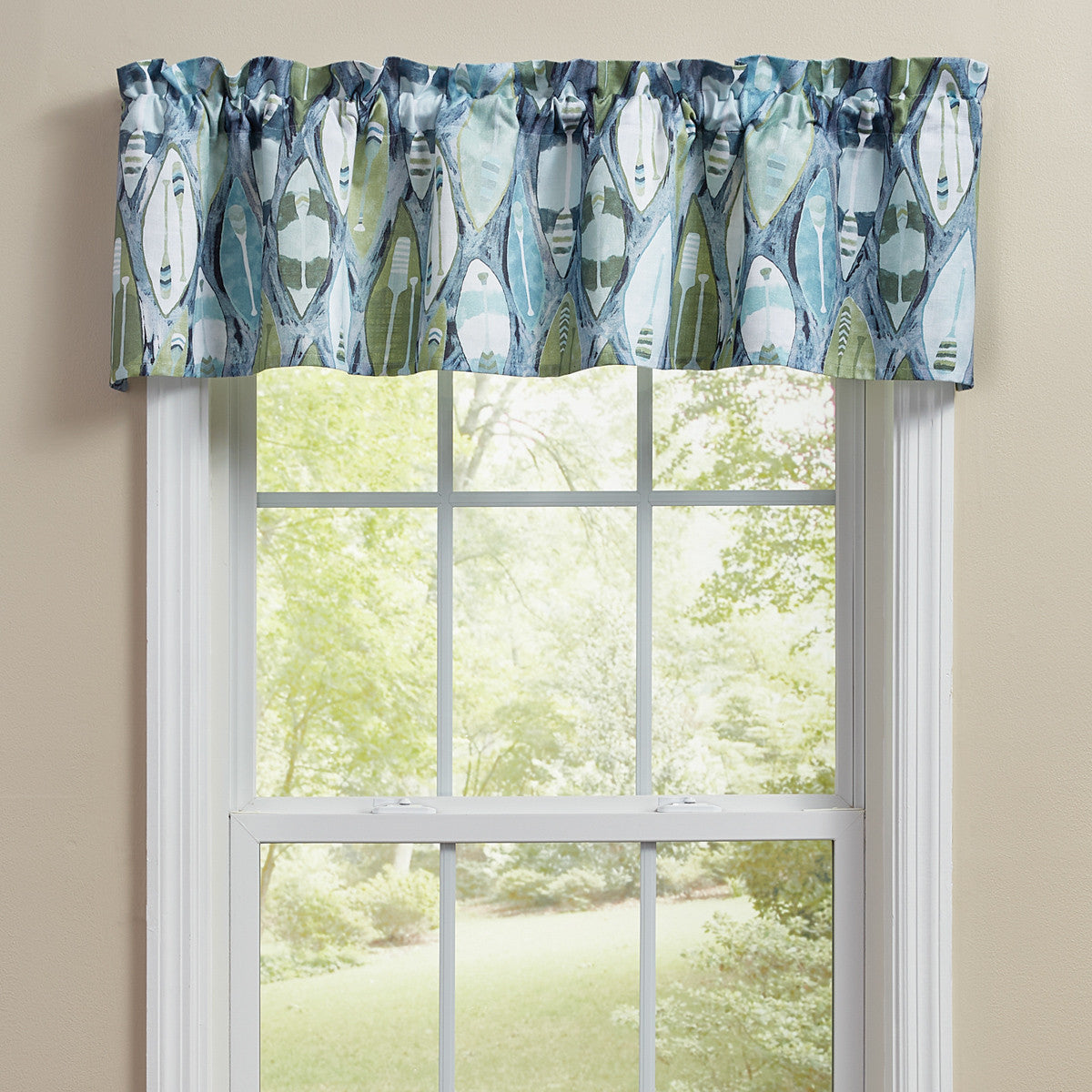 Colorful Canoes Valance 14"L Set of 2 Park Designs - The Fox Decor