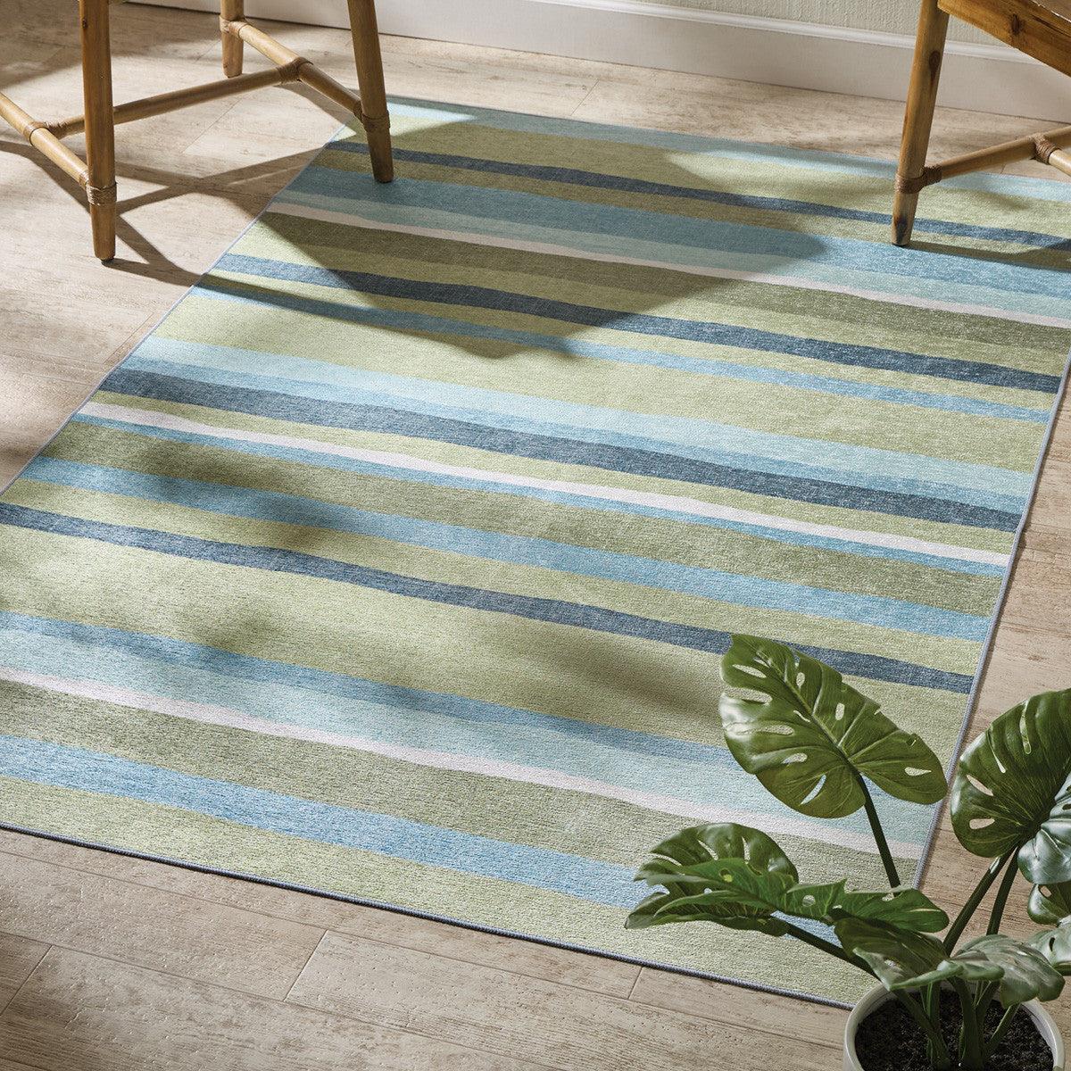 Lake Vibe Stripe Rug 4' x 6' - Park Designs - The Fox Decor