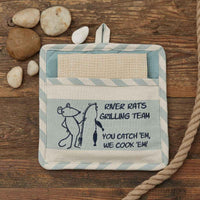 River Runner Stripe River Rats Pocket Potholder Set of 3 Park Designs - The Fox Decor