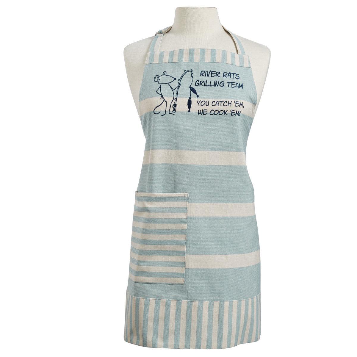 River Runner Stripe River Rats Apron Set of 2  Park Designs