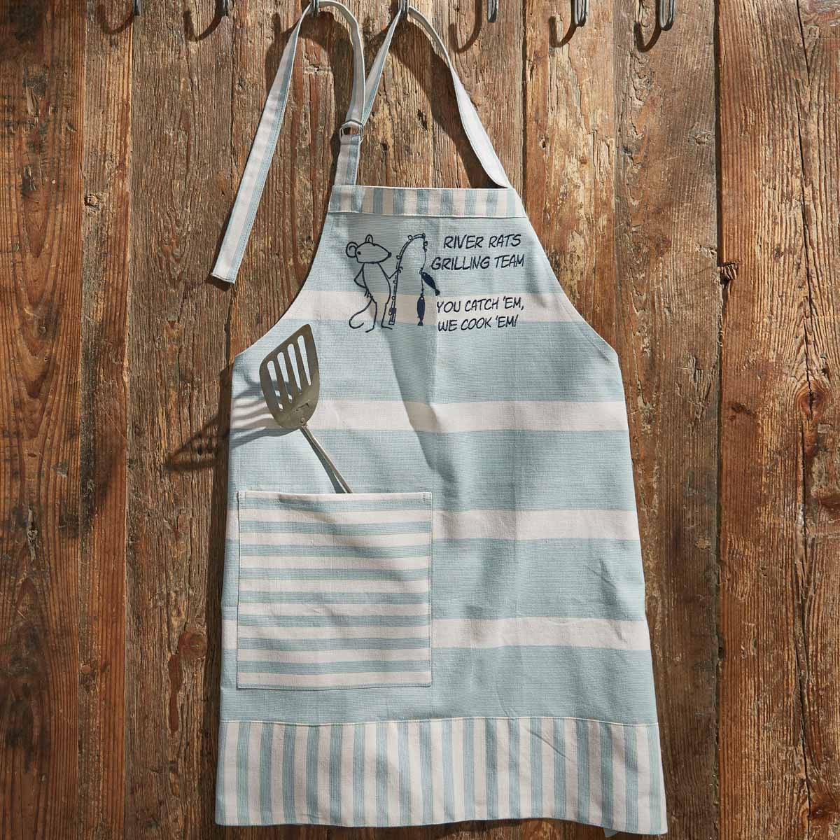 River Runner Stripe River Rats Apron Set of 2  Park Designs