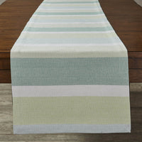 Serena Stripe Greens Table Runner - 72