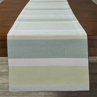Serena Stripe Greens Table Runner - 72