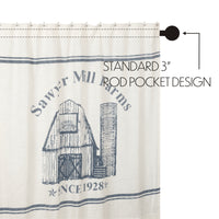 Thumbnail for Sawyer Mill Blue Barn Shower Curtain 72