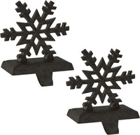 Thumbnail for Snowflake Stocking Hanger Black - Iron Set of 2 Park Designs - The Fox Decor