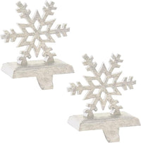 Thumbnail for Snowflake Stocking Hanger White - Set of 2 Park Designs