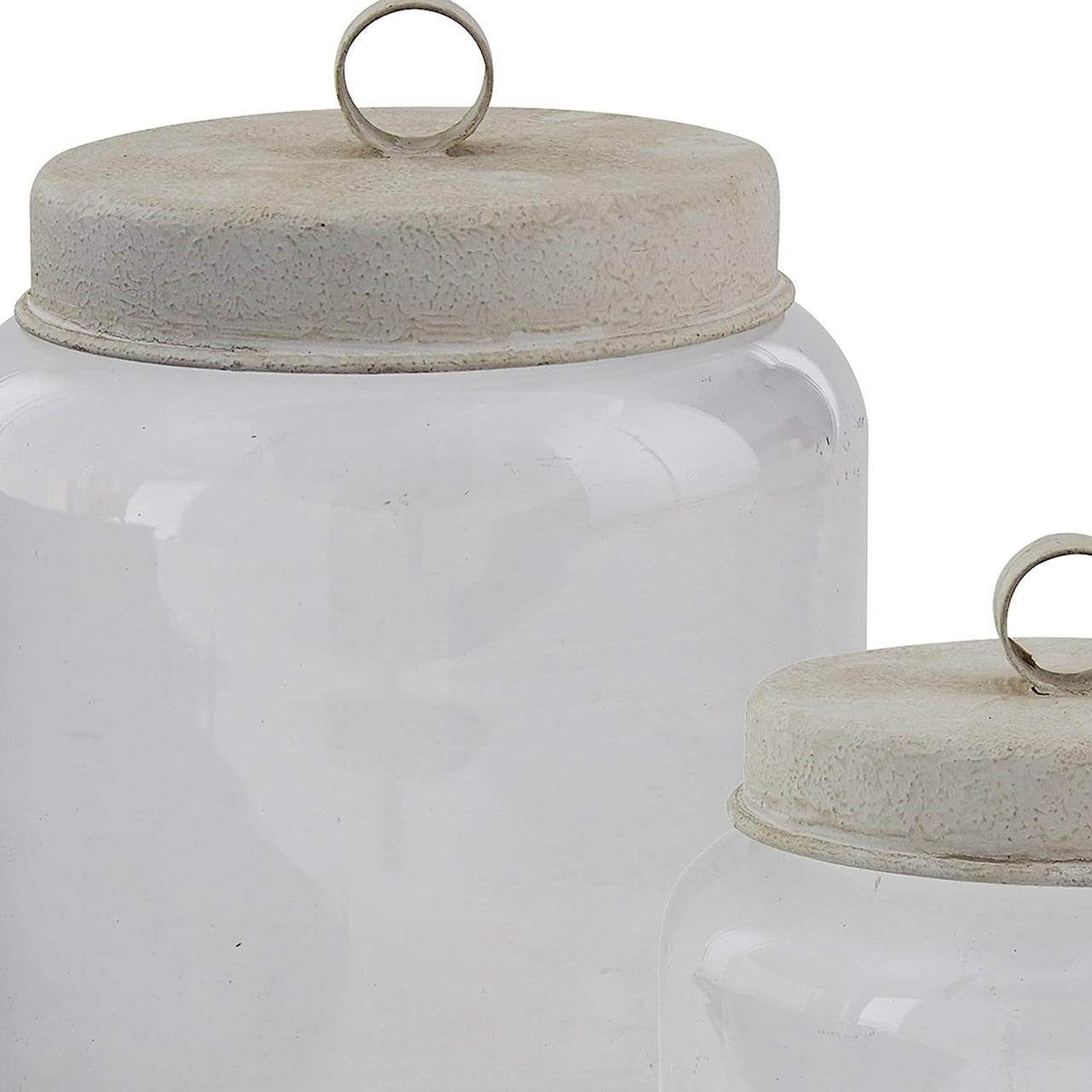 Glass Jars With Metal Lids - Set of 2 Park Designs