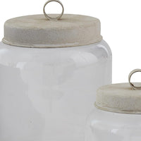 Thumbnail for Glass Jars With Metal Lids - Set of 2 Park Designs - The Fox Decor